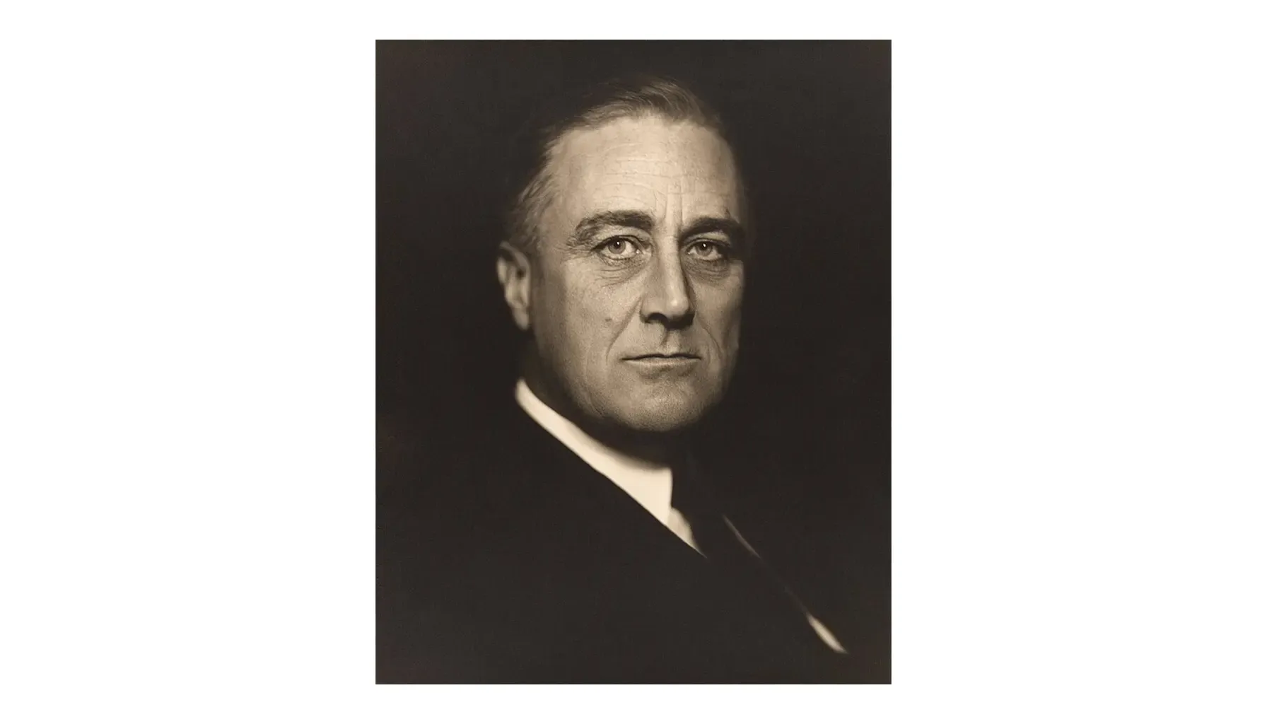 a portrait of Franklin D. Roosevelt who was an American President