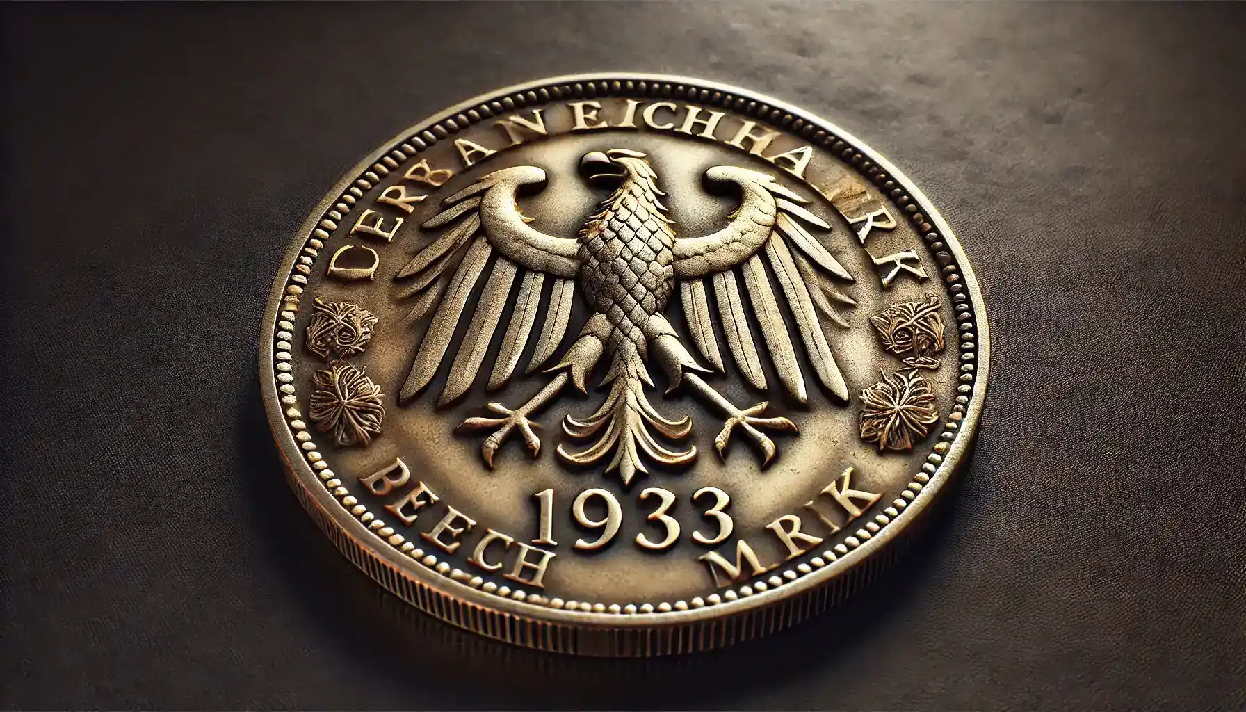 a picture of the 1933 German Reichsmark, one of the old foreign coins worth money.