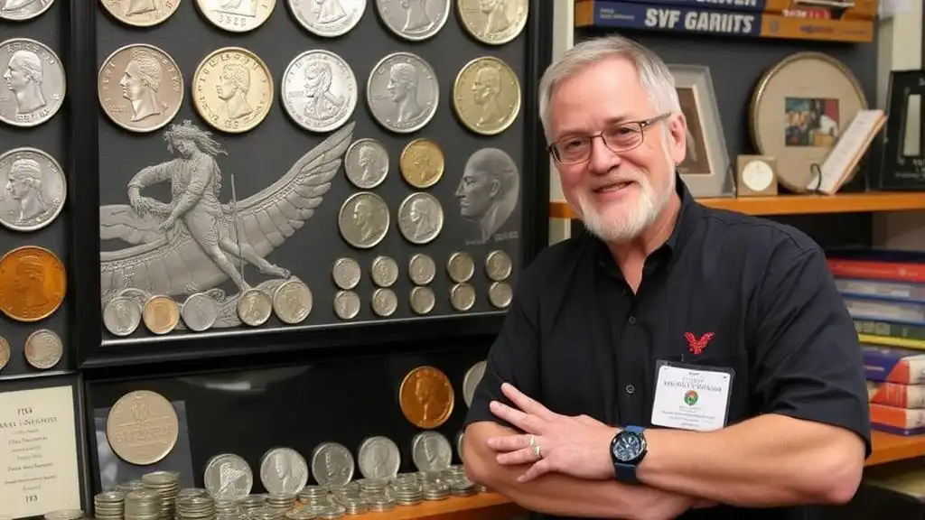 a photo of Jeff Garrett, a founder of Mid American Rare Coin Galleries