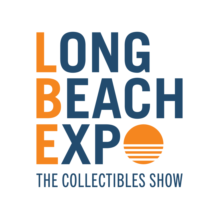 The official logo of the Long Beach Coin Expo 2023, showcasing the event’s branding.